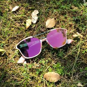 Blush Marble Sunglasses with Pink Tint Lenses